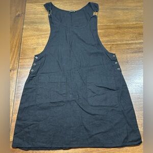 Cotton On Size M Black Overall Y2K Retro Dress
